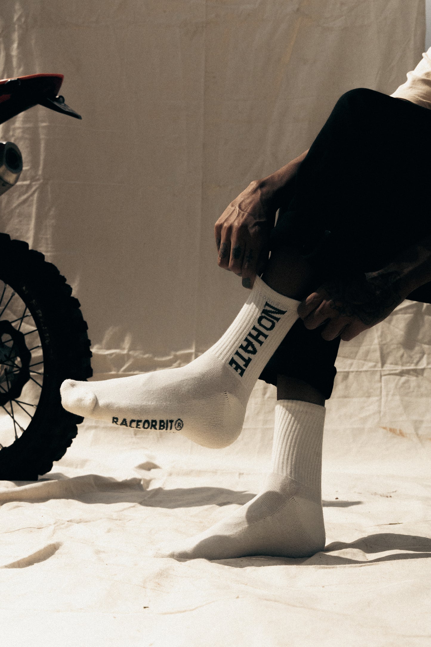 GoodTimes Only Bamboo Socks - Beige - NO CAGE & NO HATE