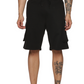 Raisin Black - Fleece Work Shorts