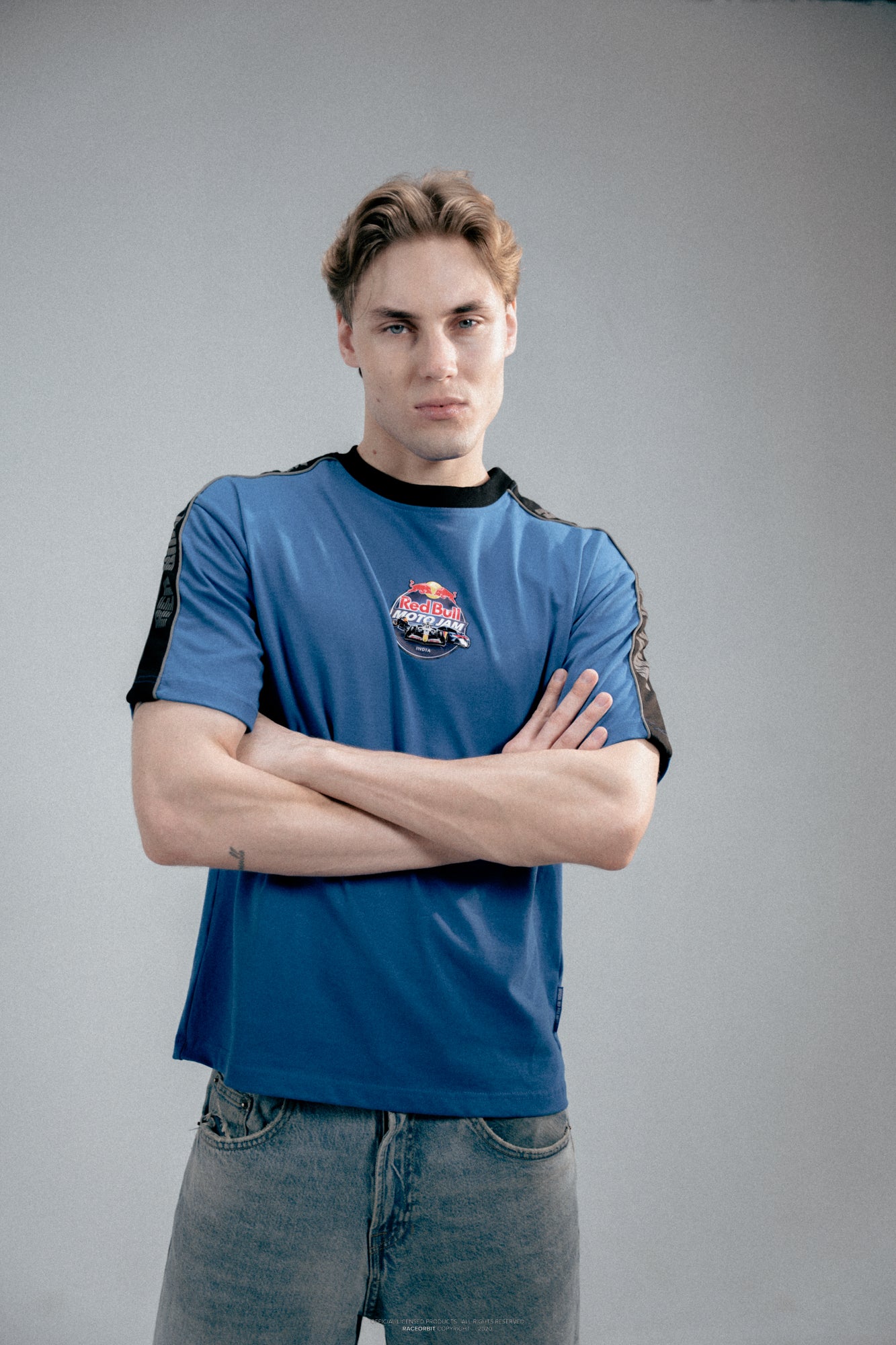 Red Bull Moto Jam 26 Blue Cut & Sew Tee