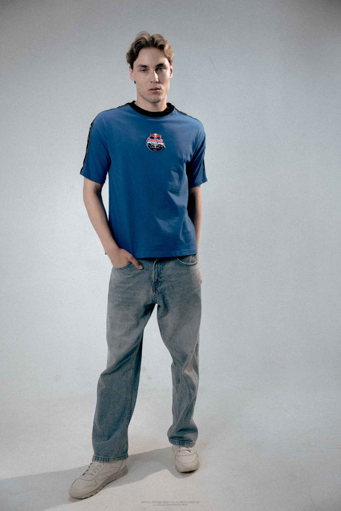 Red Bull Moto Jam 26 Blue Cut & Sew Tee