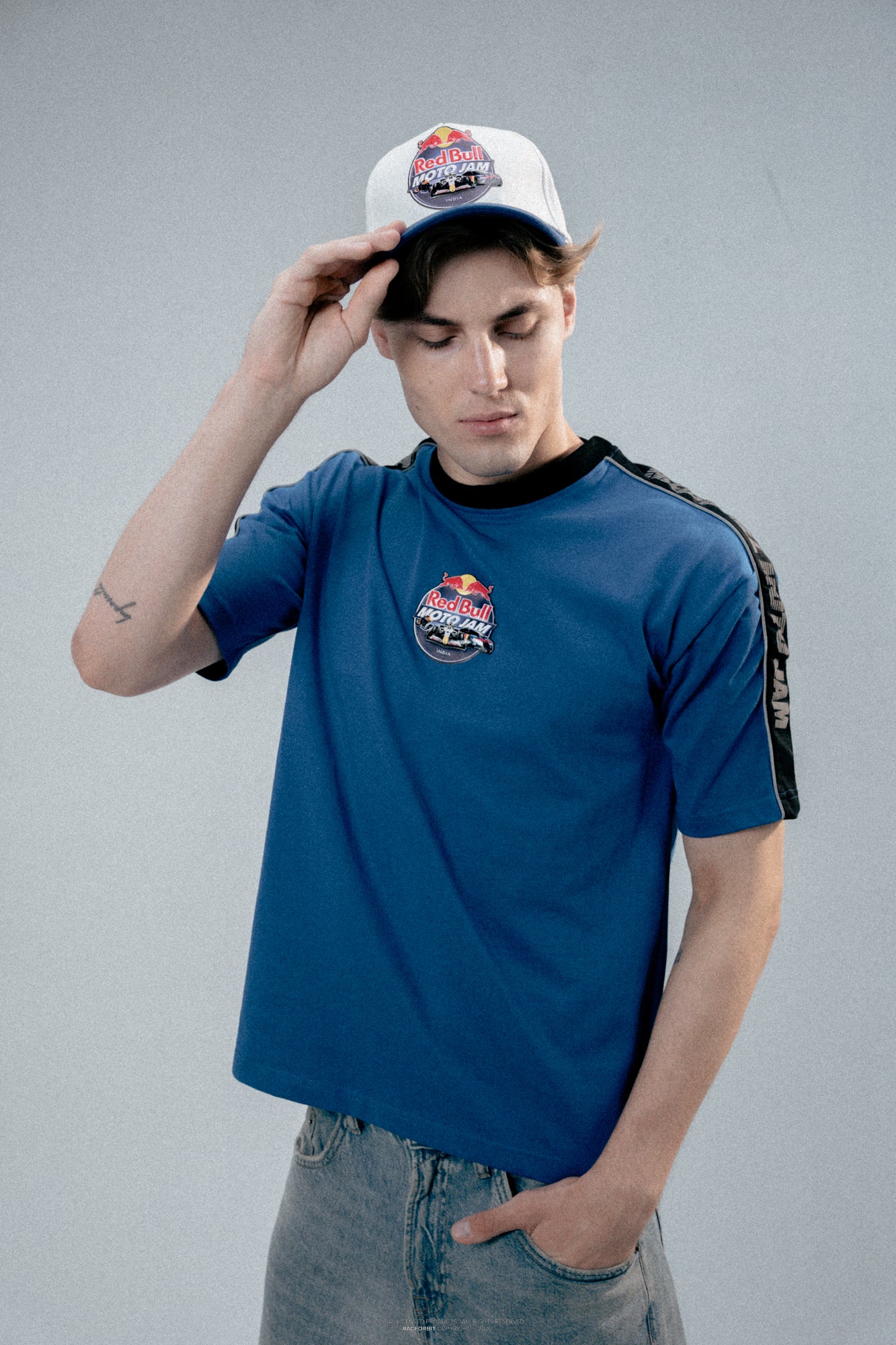 Red Bull Moto Jam 26 White & Blue DuoTone Cap