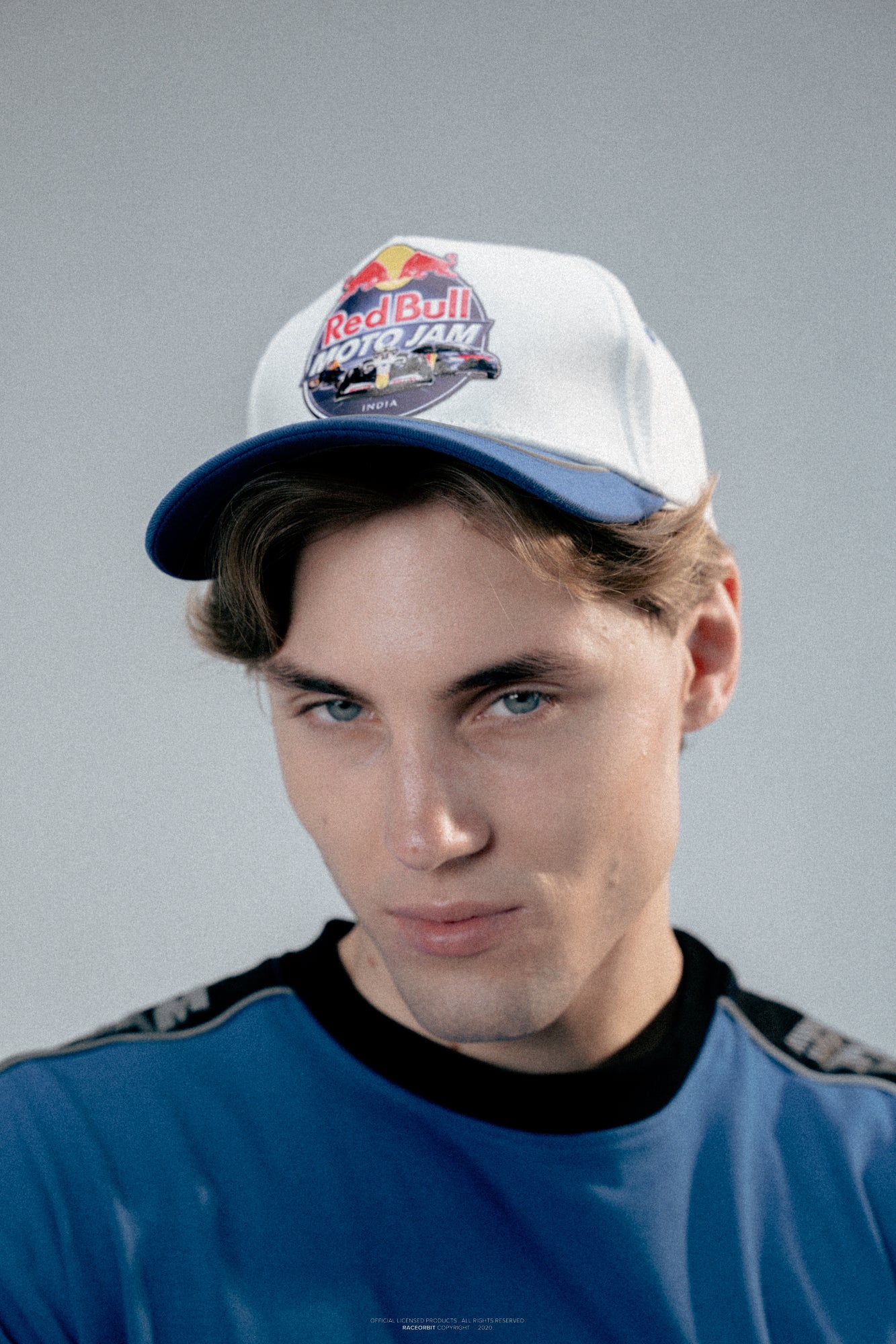 Red Bull Moto Jam 26 White & Blue DuoTone Cap