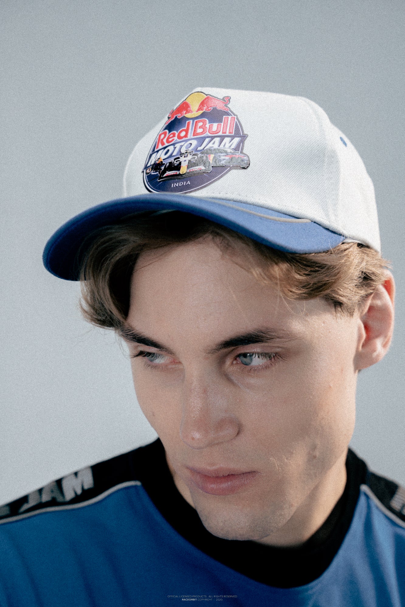 Red Bull Moto Jam 26 White & Blue DuoTone Cap