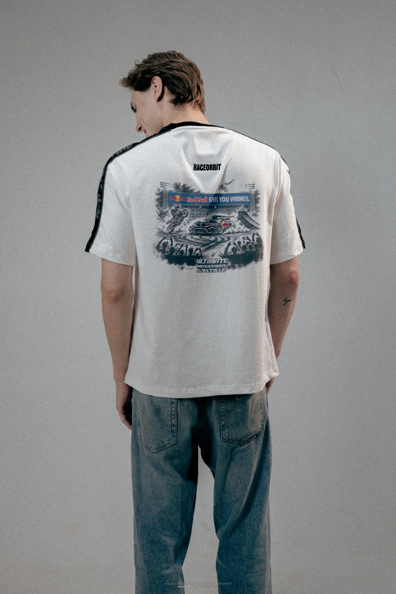 Red Bull Moto Jam 26 White Cut & Sew Tee