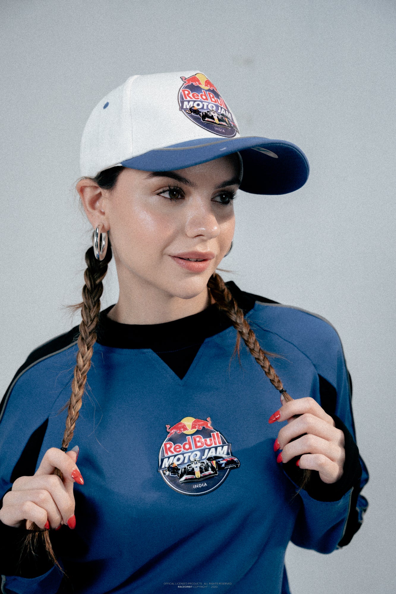 Red Bull Moto Jam 26 White & Blue DuoTone Cap