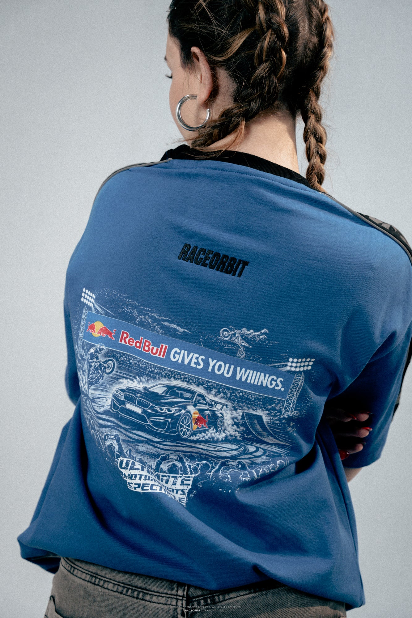 Red Bull Moto Jam 26 Blue Cut & Sew Tee