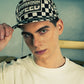 Generation Speed // Classic 5-Panel Flat Peak – Checkered Black