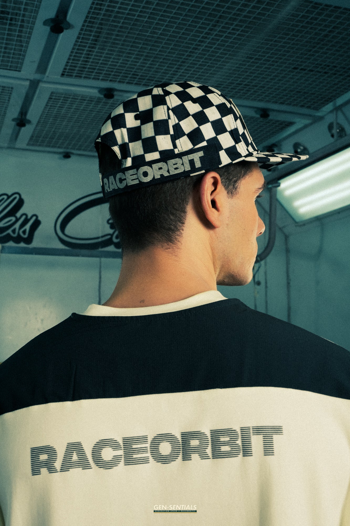 Generation Speed // Classic 5-Panel Flat Peak – Checkered Black