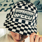 Generation Speed // Classic 5-Panel Flat Peak – Checkered Black