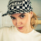 Generation Speed // Classic 5-Panel Flat Peak – Checkered Black