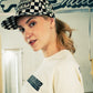 Generation Speed // Classic 5-Panel Flat Peak – Checkered Black