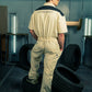 Generation Speed // Half-Sleeve Jumpsuit – Utility Edition (Black & Off-White)