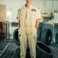 Generation Speed // Half-Sleeve Jumpsuit – Utility Edition (Black & Off-White)