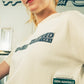 Generation Speed // Women’s Cropped Tech Tee – Boxy Fit (Green & Off-White)