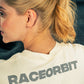 Generation Speed // Women’s Cropped Tech Tee – Boxy Fit (Green & Off-White)