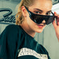 Generation Speed // Women’s Cropped Tech Tee – Boxy Fit (Green & Off-White)