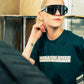 Generation Speed // Women’s Cropped Tech Tee – Boxy Fit (Green & Off-White)