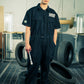 Generation Speed // Half-Sleeve Jumpsuit – Utility Edition (Black & Off-White)