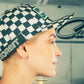 Generation Speed // Classic 5-Panel Flat Peak – Checkered Green
