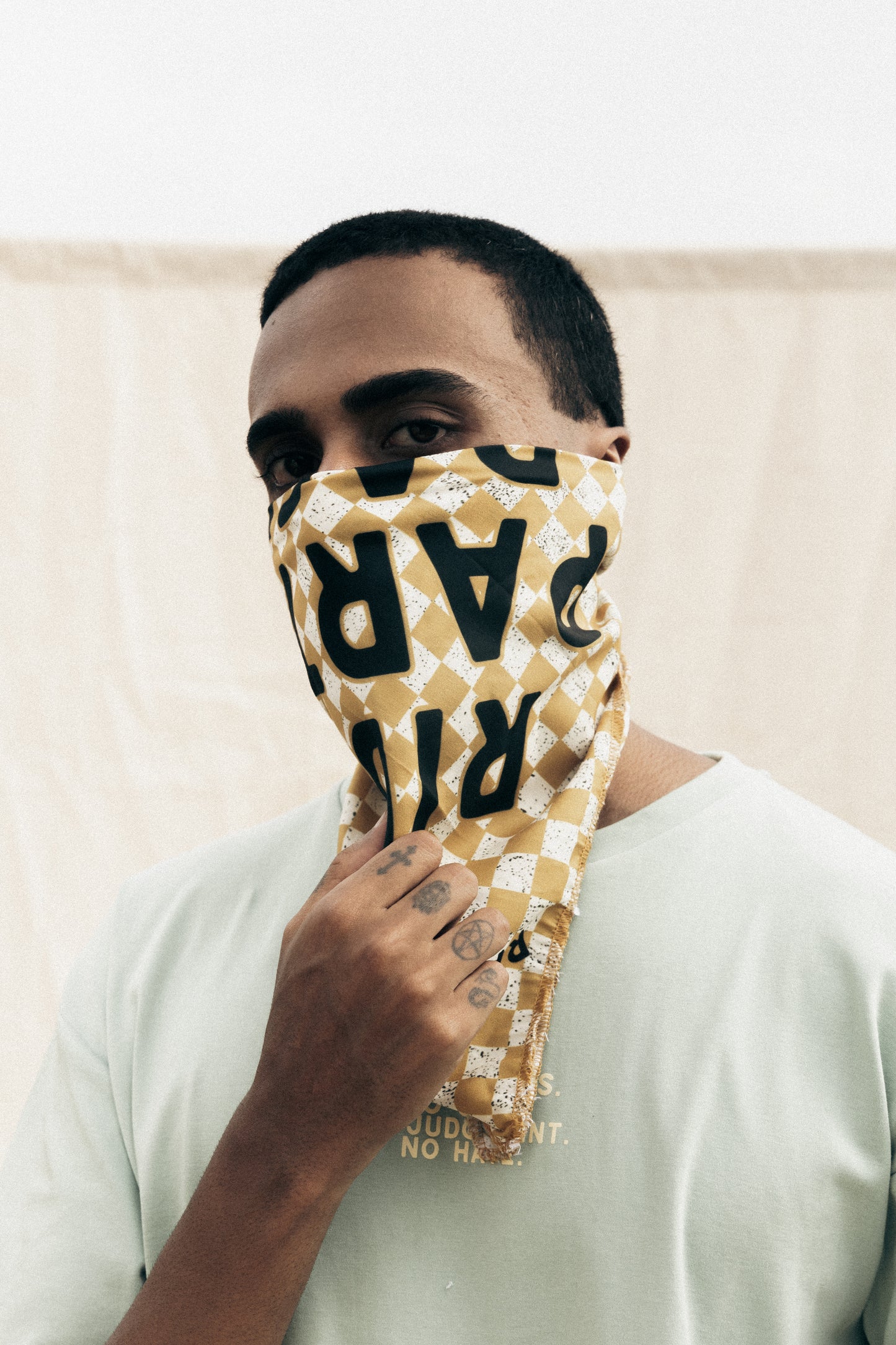 GoodTimes Only Ride Party Race Bandana Yellow