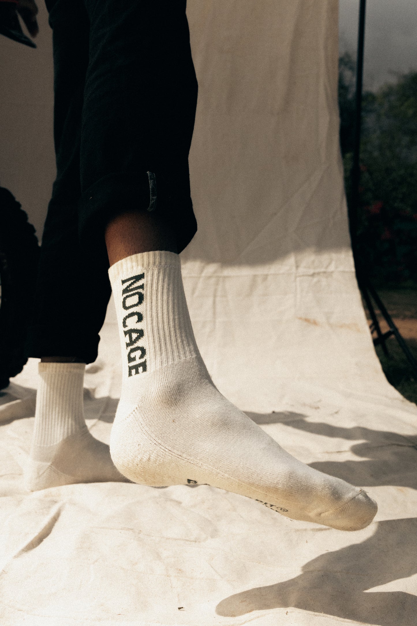 GoodTimes Only Bamboo Socks - Beige - NO CAGE & NO HATE