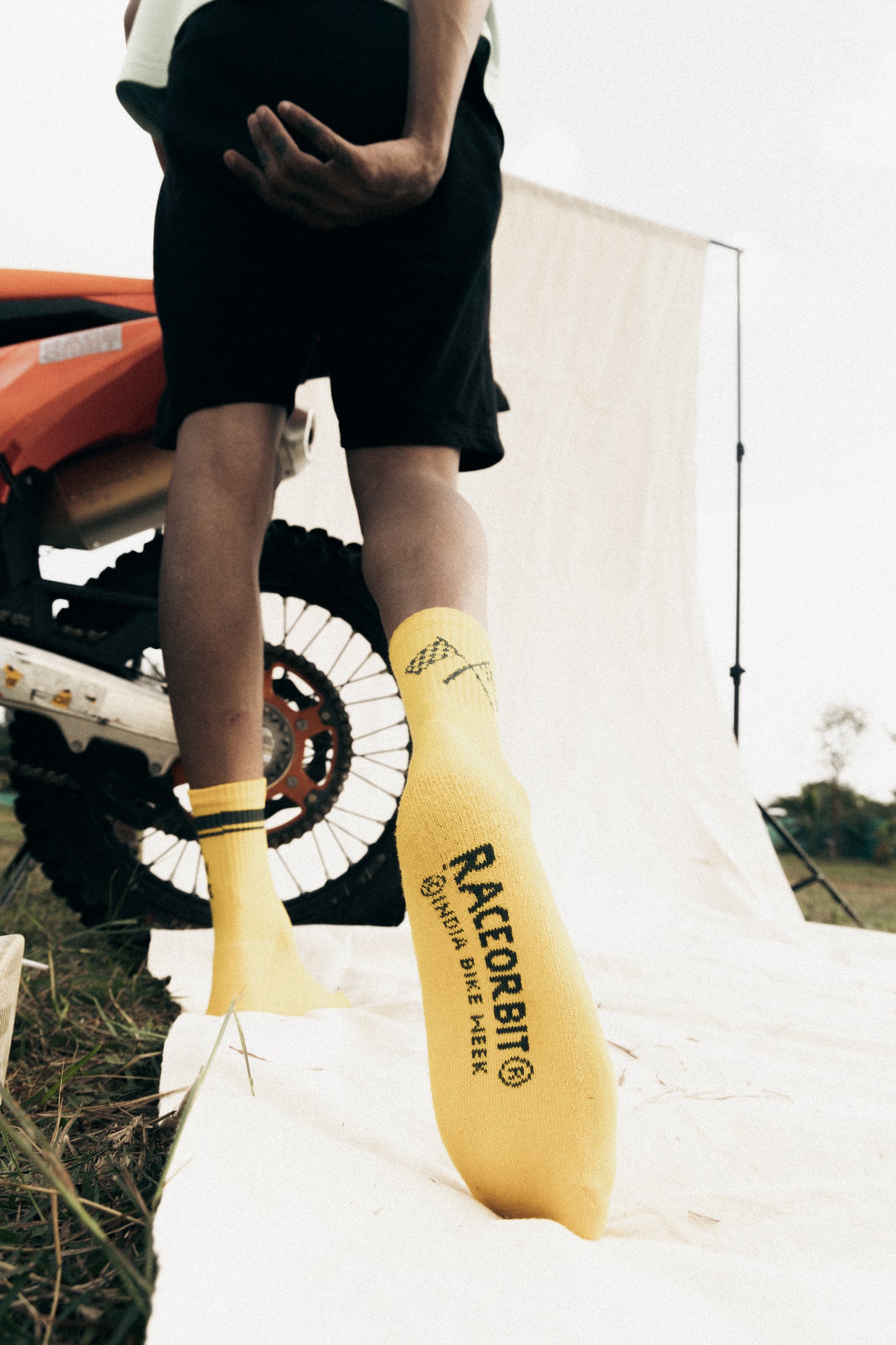 GoodTimes Only Bamboo Socks - Yellow - Ride Party RACE