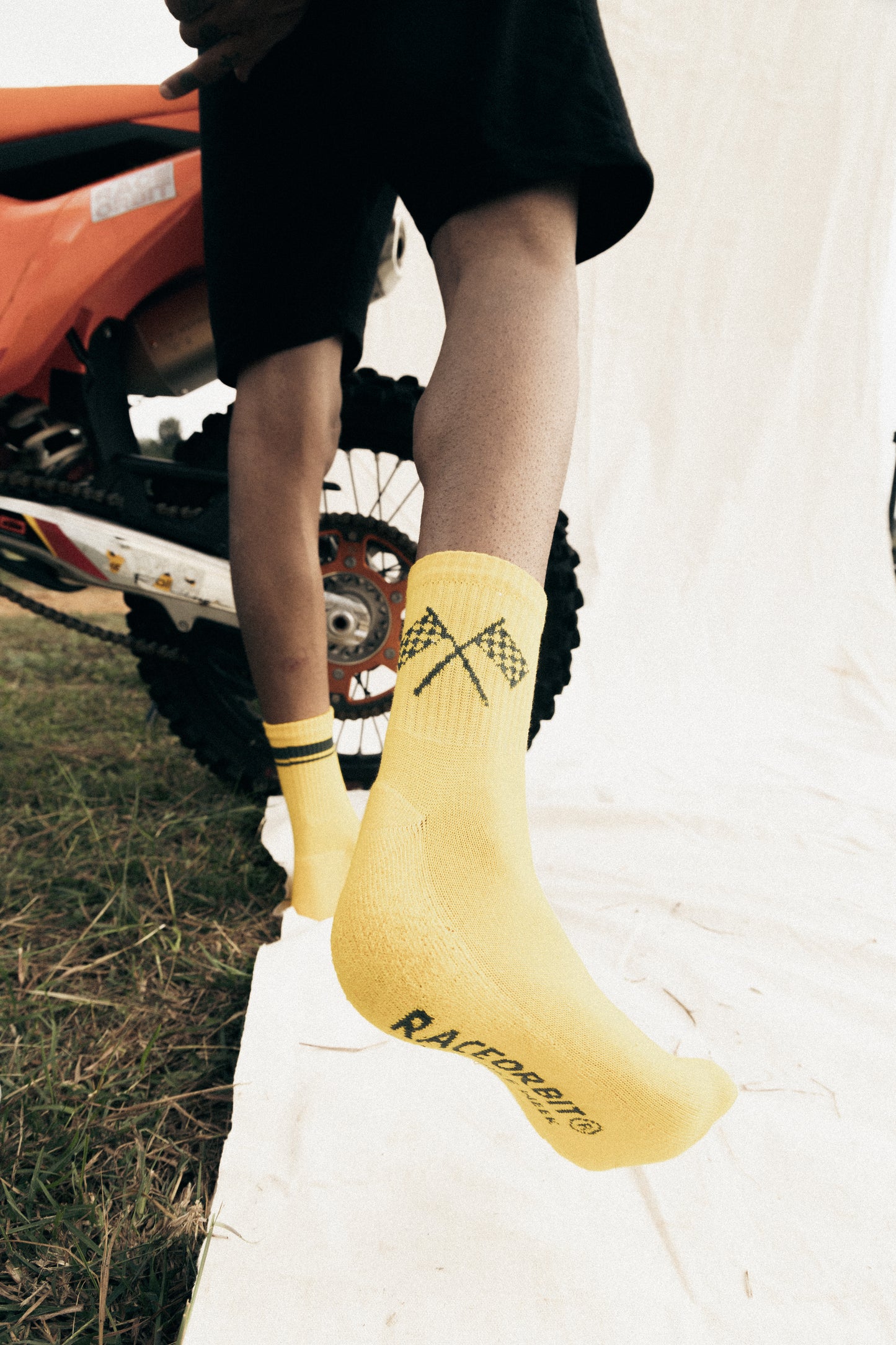 GoodTimes Only Bamboo Socks - Yellow - Ride Party RACE