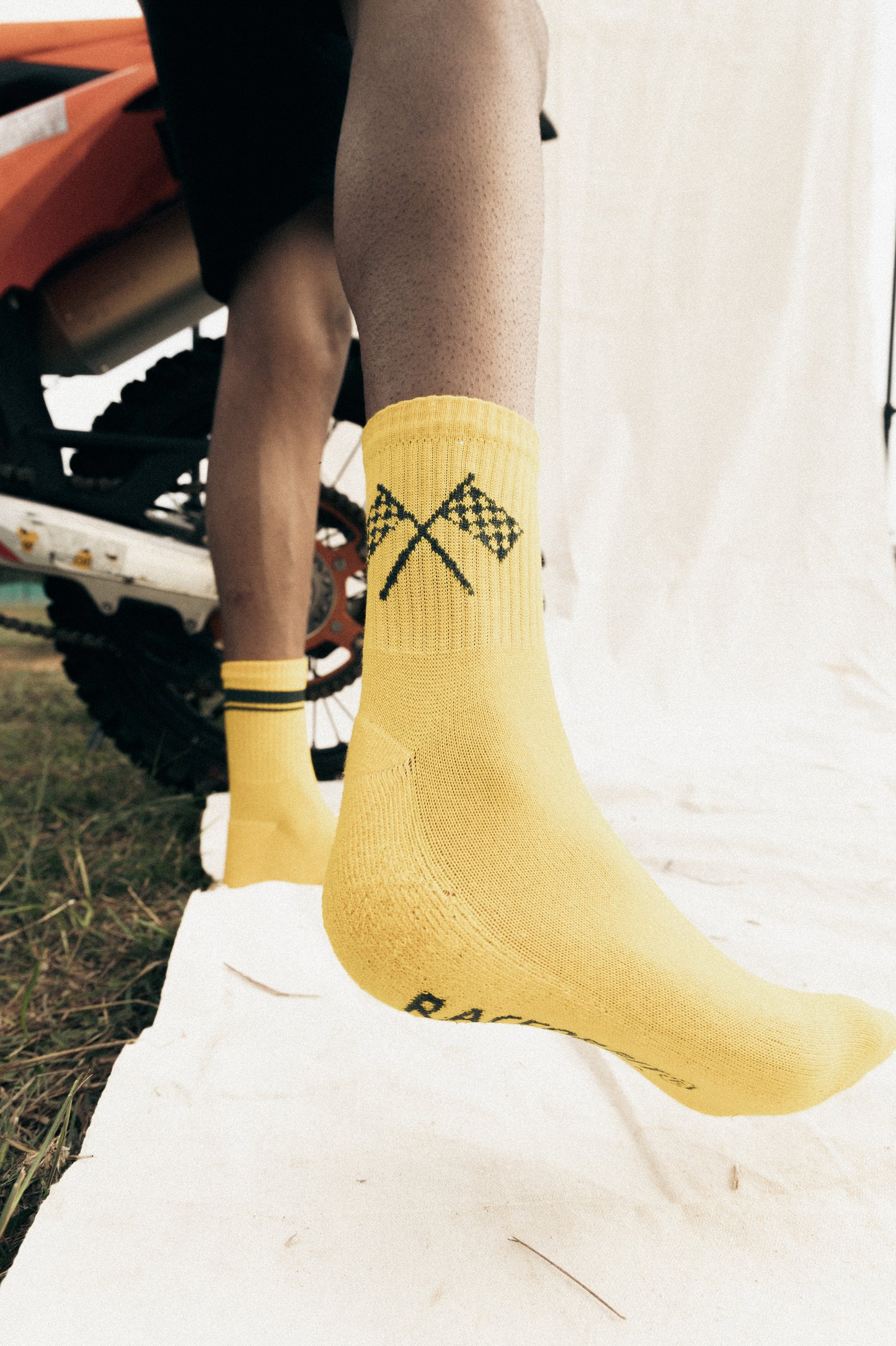 GoodTimes Only Bamboo Socks - Yellow - Ride Party RACE