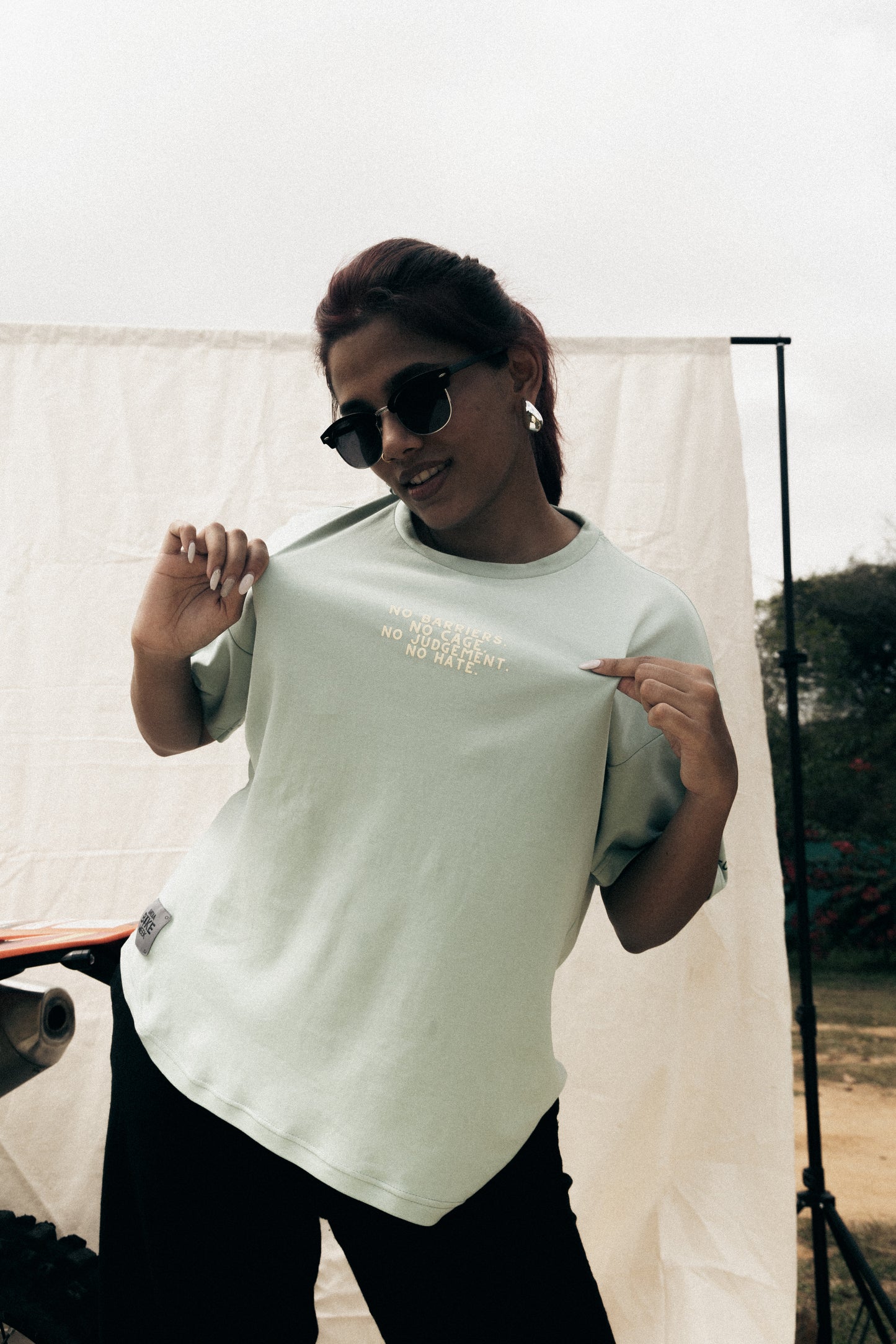 GoodTimes Only Forest Green Oversized T-Shirt