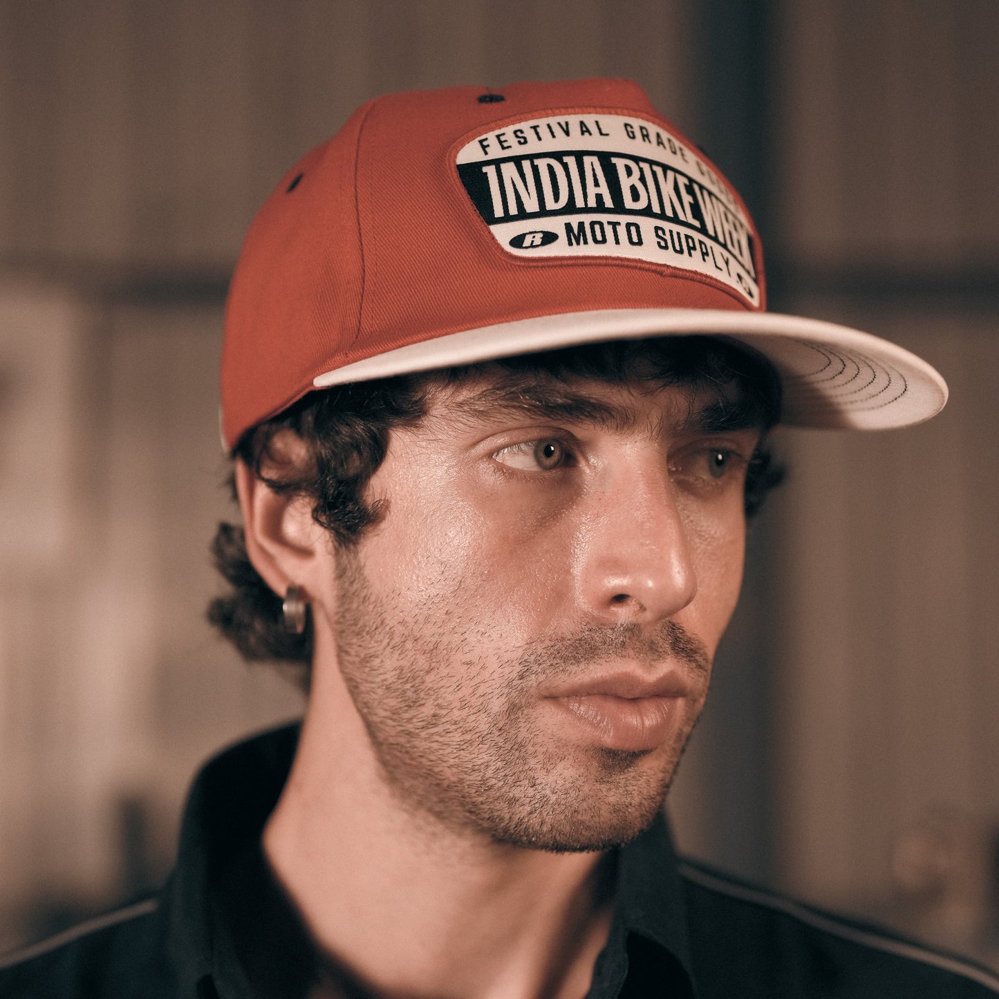 IBW Moto Supply Cap — Red/ DarkBlue Festival Grade Goods