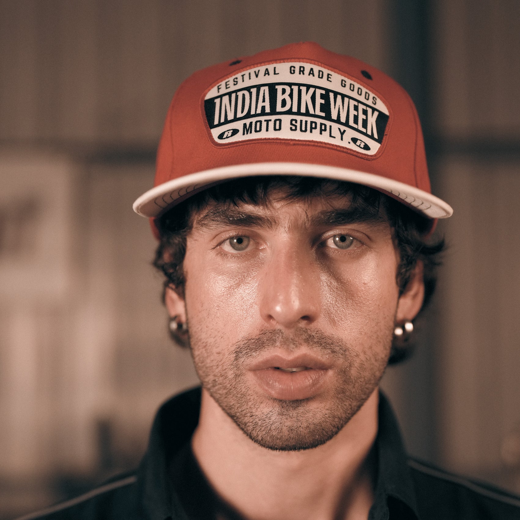 IBW Moto Supply Cap — Red/ DarkBlue Festival Grade Goods