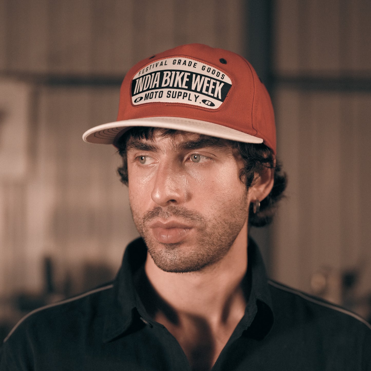 IBW Moto Supply Cap — Red/ DarkBlue Festival Grade Goods