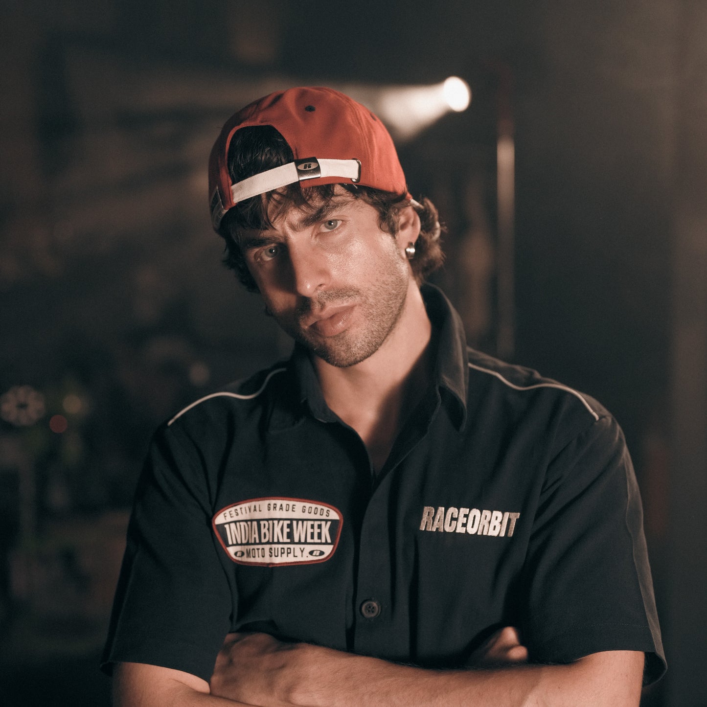 IBW Moto Supply Cap — Red/ DarkBlue Festival Grade Goods