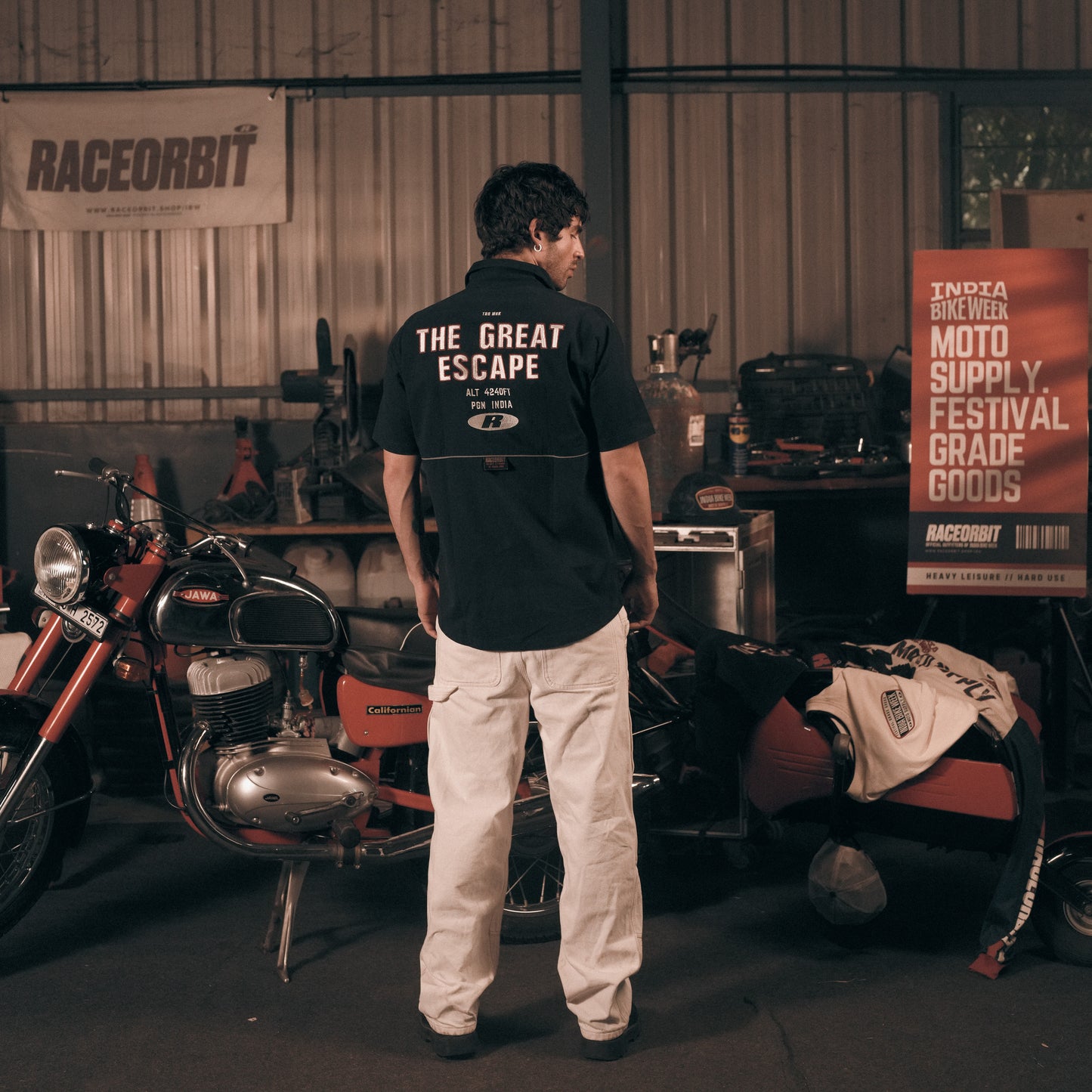 Moto Supply Garage Shirt — Festival Issue