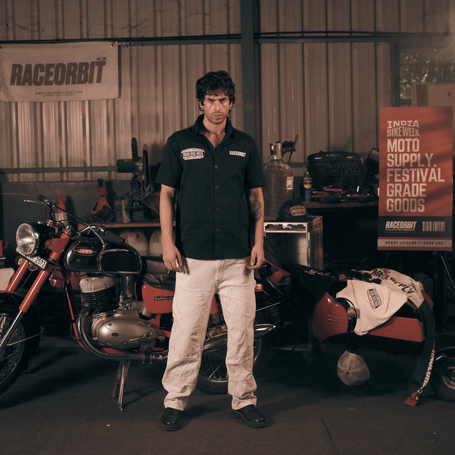 Moto Supply Garage Shirt — Festival Issue