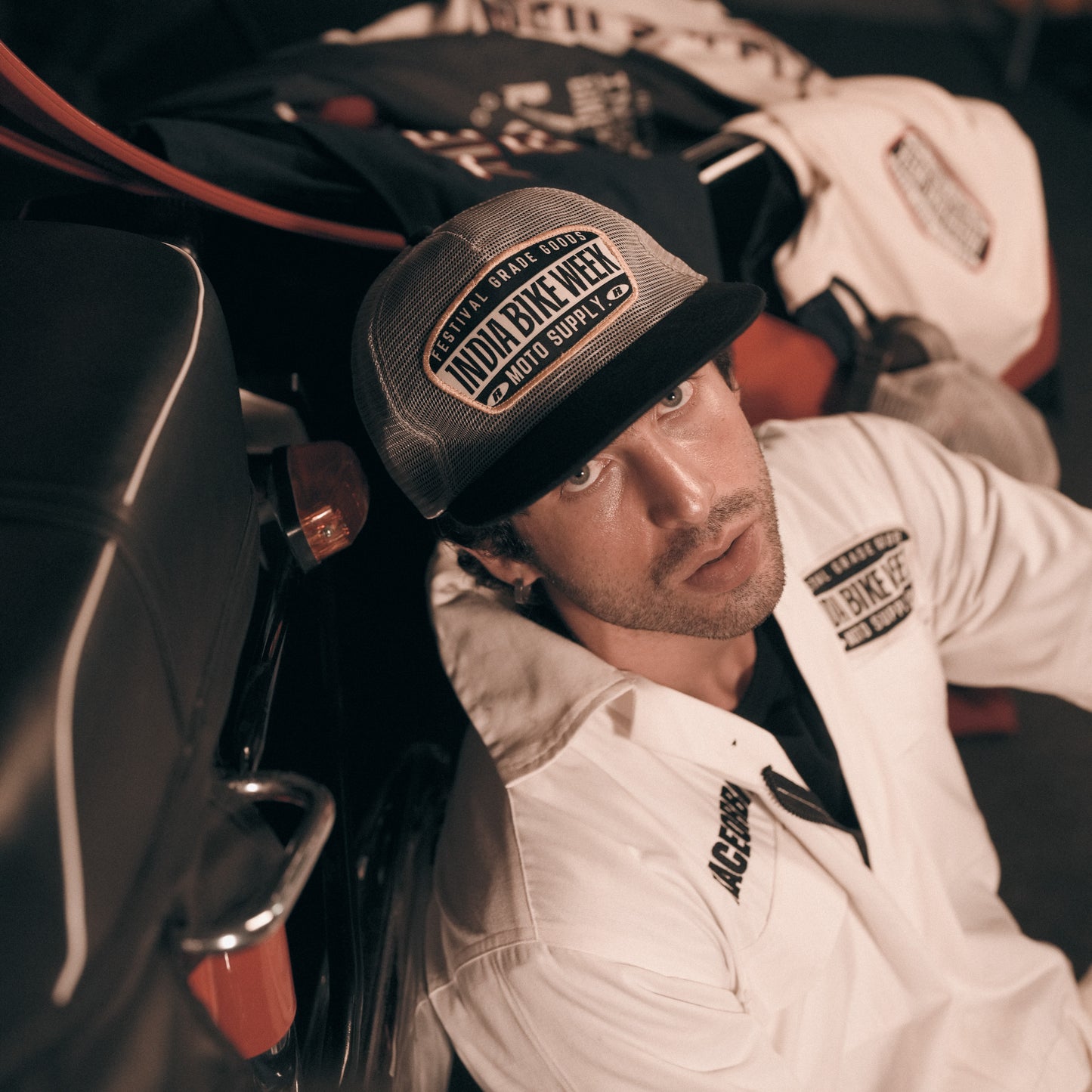 IBW Moto Supply Trucker Cap — Festival Issue