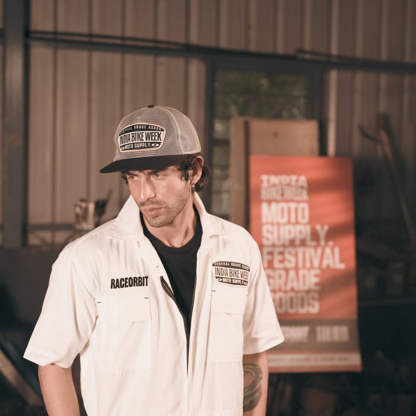 IBW Moto Supply Trucker Cap — Festival Issue