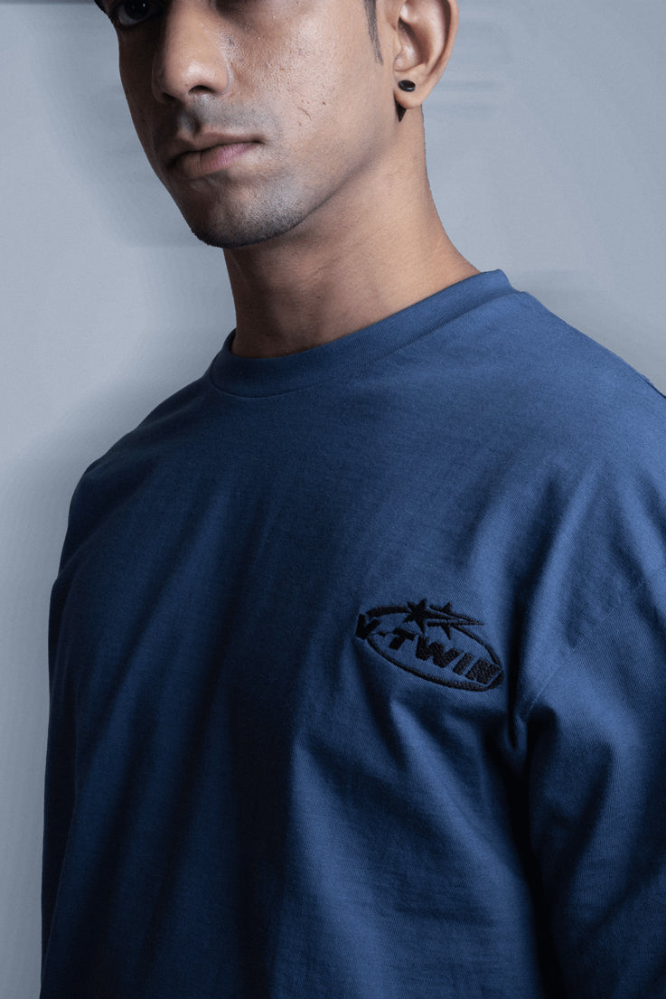 VTwin Solid Tee 2 – Blue Star Tee