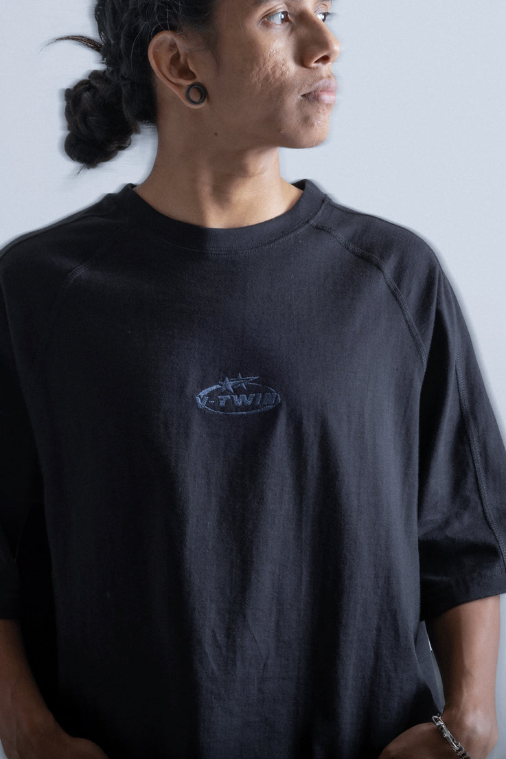 VTwin Cut & Sew 1 – Black Torque Tee