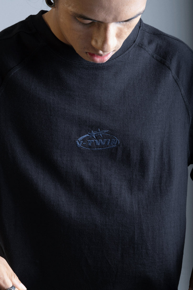 VTwin Cut & Sew 1 – Black Torque Tee