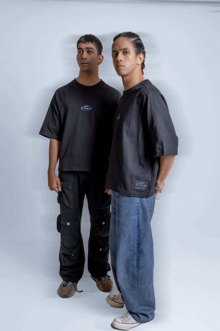 VTwin Cut & Sew 1 – Black Torque Tee
