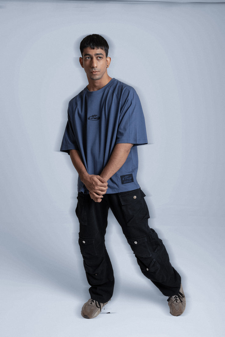 VTwin Cut & Sew 2 – Blue Velocity Tee