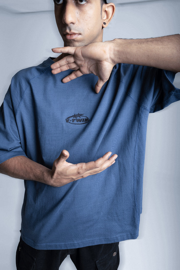 VTwin Cut & Sew 2 – Blue Velocity Tee