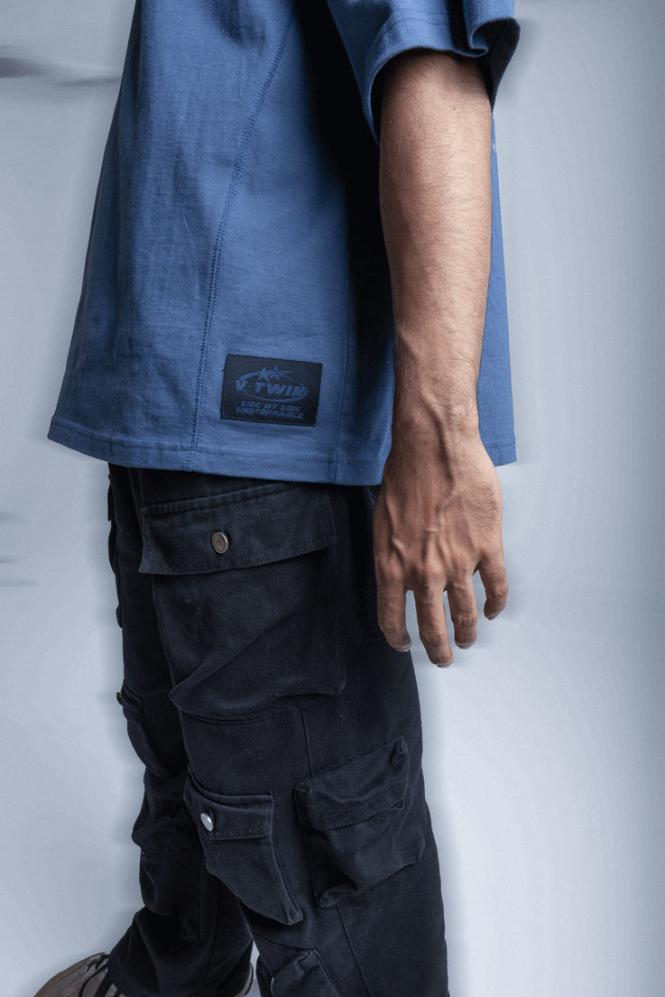 VTwin Cut & Sew 2 – Blue Velocity Tee